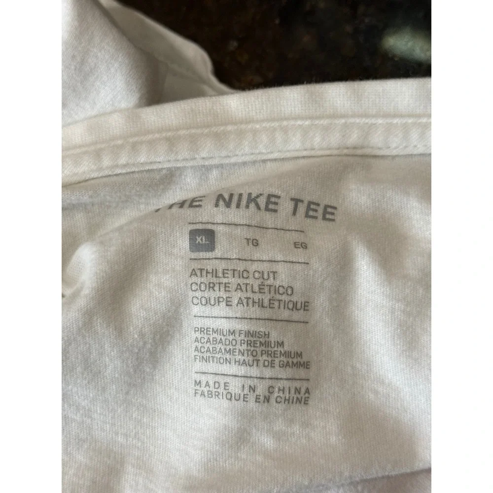 Nike‎ Tennessee Volunteers Womens XL White Grey Colorblock Scoop Neck T-Shirt